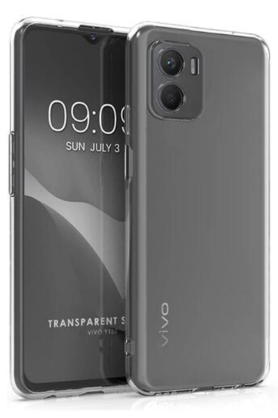 Newface Vivo Y15S Kılıf Lüx Şeffaf Silikon resmi