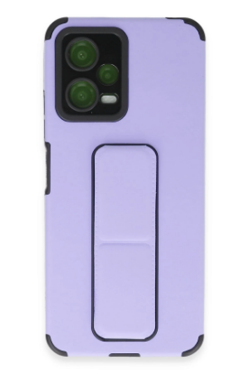 Newface Xiaomi Poco X5 5G Kılıf Mega Standlı Silikon - Lila resmi