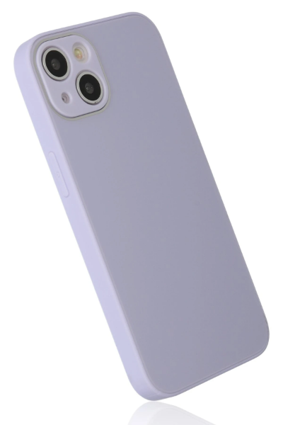 Newface iPhone 14 Plus Kılıf Glass Kapak - Lila resmi