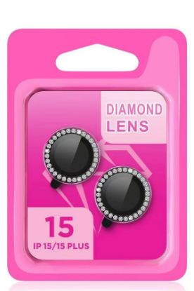 Newface iPhone 15 Pro Rock Metal Kamera Lens - Siyah resmi