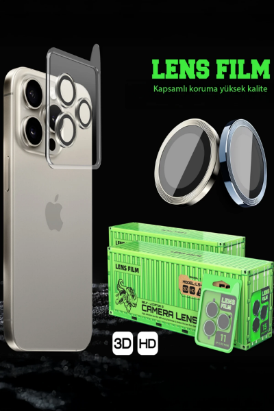 Newface Xiaomi Redmi Note 14 4G Raze Metal Kamera Lens - Siyah resmi