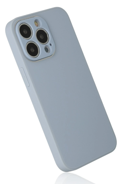 Newface iPhone 14 Pro Max Kılıf Glass Kapak - Sky Blue resmi