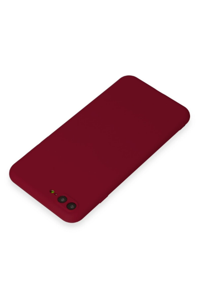 Newface iPhone 7 Plus Kılıf First Silikon - Bordo resmi