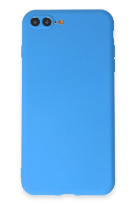 Newface iPhone 7 Plus Kılıf First Silikon - Mavi resmi