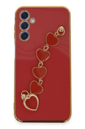 Newface Samsung Galaxy A24 4G Kılıf Esila Silikon - Kırmızı resmi