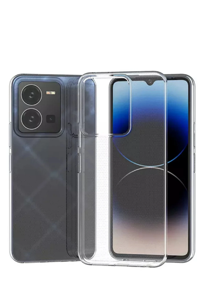Newface Vivo Y35 Kılıf Lüx Şeffaf Silikon resmi