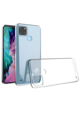 Newface Realme C25Y Kılıf Lüx Şeffaf Silikon resmi