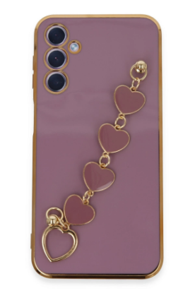 Newface Samsung Galaxy A24 4G Kılıf Esila Silikon - Mor resmi