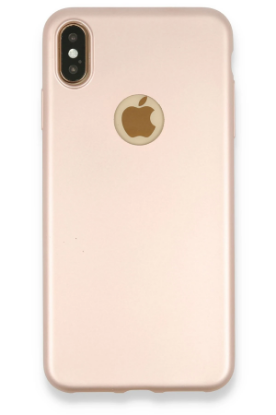 Newface iPhone XS Max Kılıf First Silikon - Rose Gold resmi