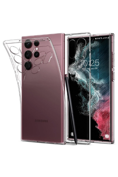 Newface Samsung Galaxy S23 Ultra Kılıf Lüx Şeffaf Silikon resmi