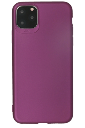 Newface iPhone 11 Pro Max Kılıf First Silikon - Mürdüm resmi