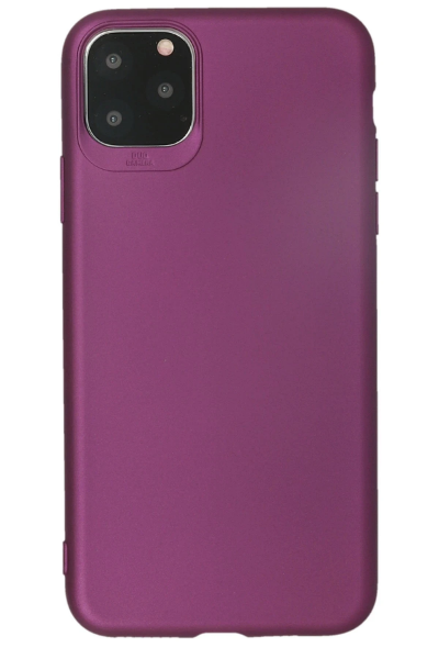 Newface iPhone 11 Pro Max Kılıf First Silikon - Mürdüm resmi