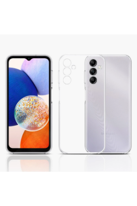 Newface Samsung Galaxy A14 4G Kılıf Lüx Şeffaf Silikon resmi