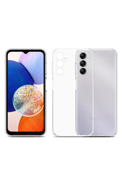 Newface Samsung Galaxy A14 4G Kılıf Lüx Şeffaf Silikon resmi
