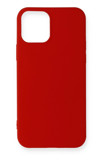 Newface iPhone 12 Mini Kılıf First Silikon - Koyu Kırmızı resmi