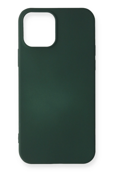 Newface iPhone 12 Mini Kılıf First Silikon - Koyu Yeşil resmi