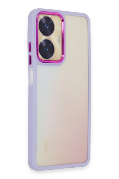 Newface Realme C55 Kılıf Dora Kapak - Lila resmi