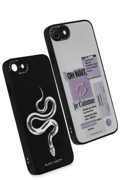 Newface iPhone 7 Kılıf Mirror Desenli Kapak - Mirror - 10 resmi