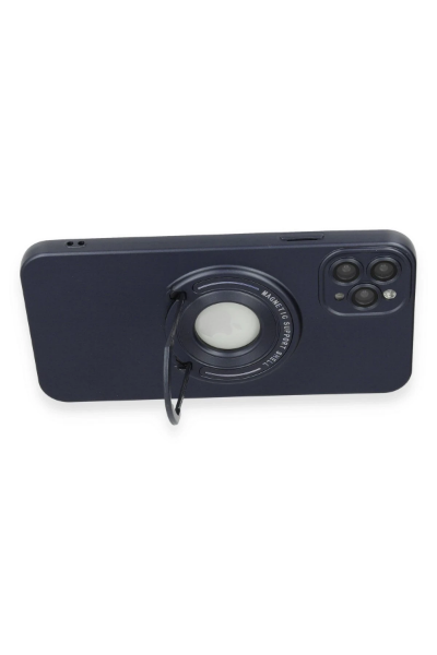 Newface iPhone 11 Pro Max Kılıf Lukka Magneticsafe Kapak - Lacivert resmi