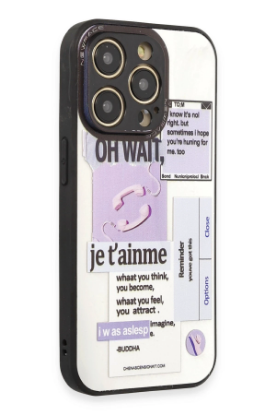 Newface iPhone 12 Pro Max Kılıf Mirror Desenli Kapak - Mirror - 4 resmi