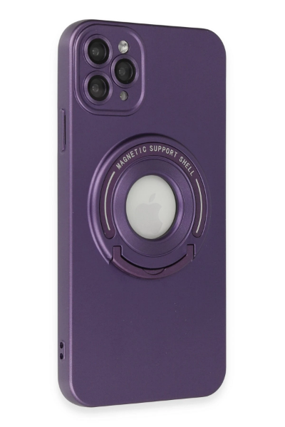 Newface iPhone 12 Pro Max Kılıf Lukka Magneticsafe Kapak - Derin Mor resmi
