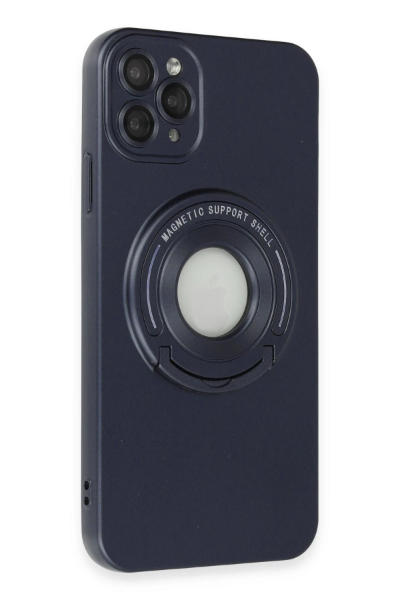 Newface iPhone 12 Pro Max Kılıf Lukka Magneticsafe Kapak - Lacivert resmi