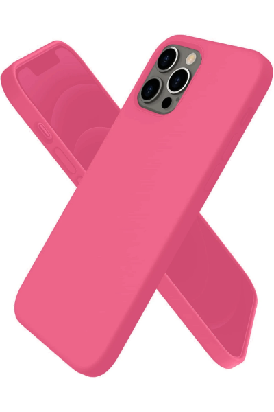 Newface iPhone 12 Pro Max Kılıf First Silikon - Pembe resmi