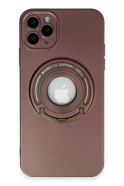 Newface iPhone 12 Pro Max Kılıf Lukka Magneticsafe Kapak - Kahverengi resmi
