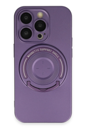 Newface iPhone 13 Pro Kılıf Lukka Magneticsafe Kapak - Derin Mor resmi