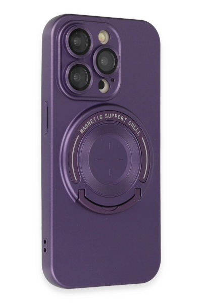 Newface iPhone 13 Pro Kılıf Lukka Magneticsafe Kapak - Derin Mor resmi