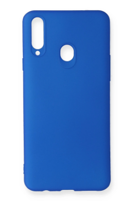 Newface Samsung Galaxy A20S Kılıf First Silikon - Mavi resmi