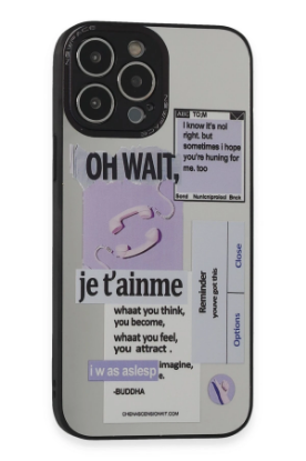 Newface iPhone 13 Pro Kılıf Mirror Desenli Kapak - Mirror - 4 resmi