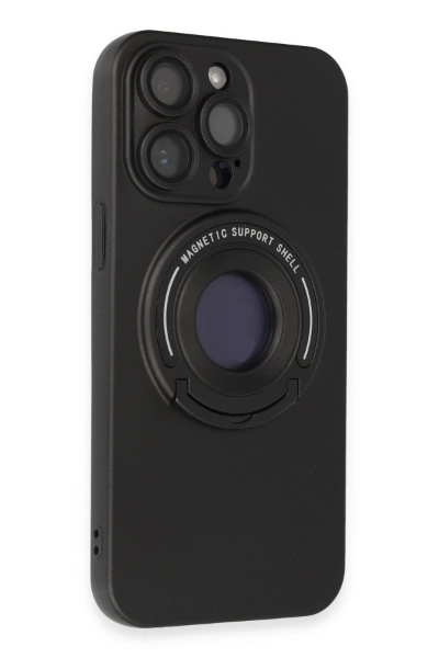 Newface iPhone 13 Pro Max Kılıf Lukka Magneticsafe Kapak - Siyah resmi