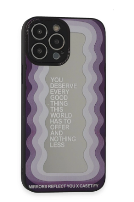 Newface iPhone 13 Pro Kılıf Mirror Desenli Kapak - Mirror - 5 resmi