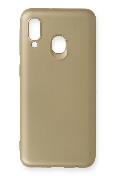 Newface Samsung Galaxy A20E Kılıf First Silikon - Gold resmi