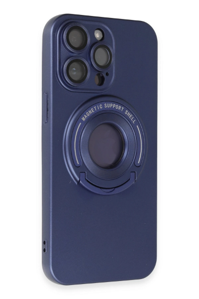 Newface iPhone 13 Pro Max Kılıf Lukka Magneticsafe Kapak - Lacivert resmi
