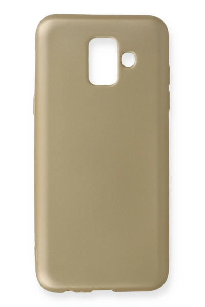 Newface Samsung Galaxy A6 2018 Kılıf First Silikon - Gold resmi