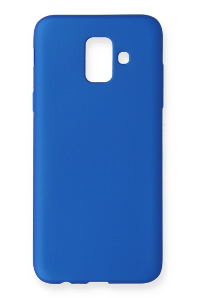 Newface Samsung Galaxy A6 2018 Kılıf First Silikon - Mavi resmi