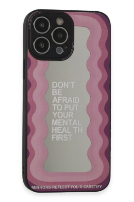 Newface iPhone 13 Pro Max Kılıf Mirror Desenli Kapak - Mirror - 11 resmi