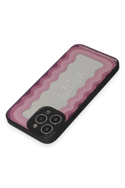Newface iPhone 13 Pro Max Kılıf Mirror Desenli Kapak - Mirror - 11 resmi