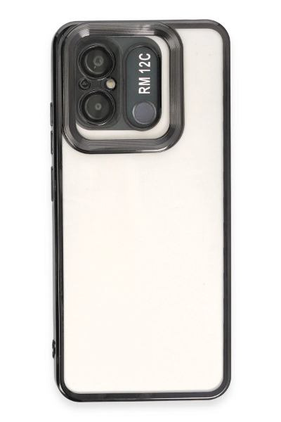 Newface Xiaomi Redmi 12C Kılıf Slot Silikon - Siyah resmi