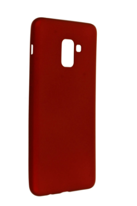 Newface Samsung Galaxy A8 Plus 2018 Kılıf First Silikon - Bordo resmi