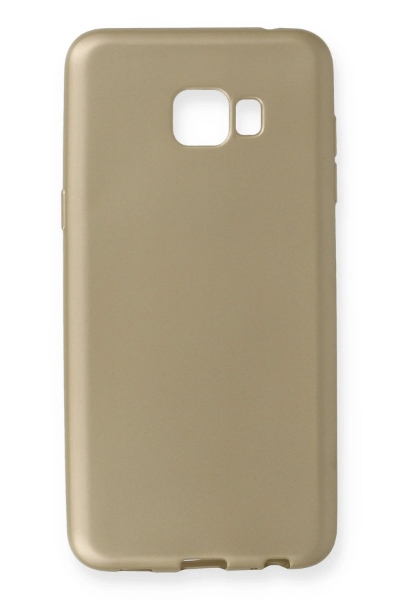Newface Samsung Galaxy C5 Pro Kılıf First Silikon - Gold resmi