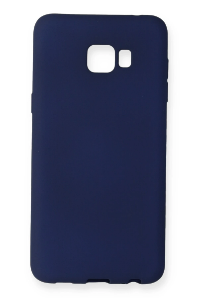 Newface Samsung Galaxy C5 Pro Kılıf First Silikon - Lacivert resmi