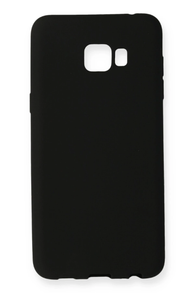 Newface Samsung Galaxy C7 Pro Kılıf First Silikon - Siyah resmi