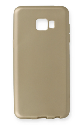 Newface Samsung Galaxy C7 Pro Kılıf First Silikon - Gold resmi