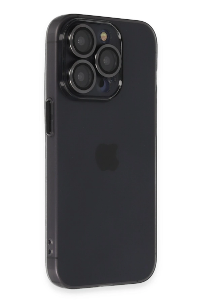 Newface iPhone 13 Pro Kılıf Luko Lens Silikon - Siyah resmi