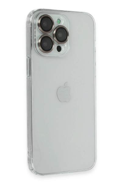 Newface iPhone 13 Pro Kılıf Luko Lens Silikon - Gold resmi