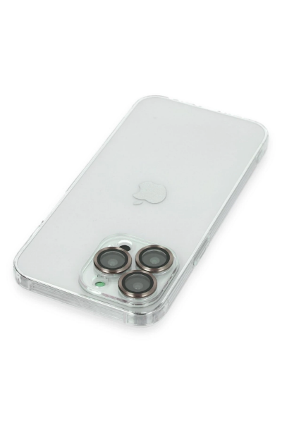 Newface iPhone 13 Pro Kılıf Luko Lens Silikon - Gold resmi
