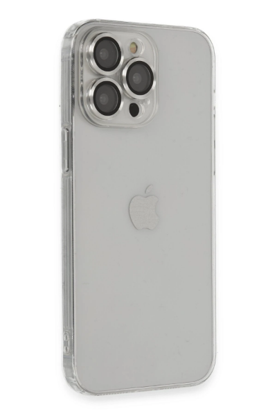 Newface iPhone 13 Pro Max Kılıf Luko Lens Silikon - Gümüş resmi